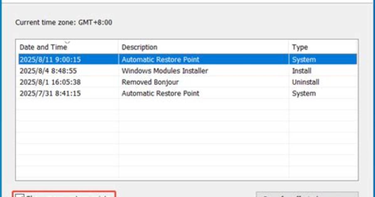 Why Do Windows 10 Restore Points Disappear?