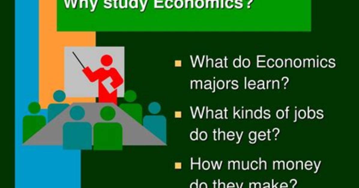 Why Do You Study Economics