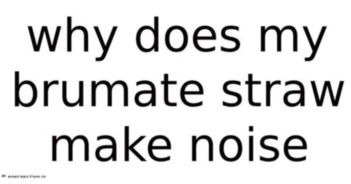 Why Does a Gun Make Noise?