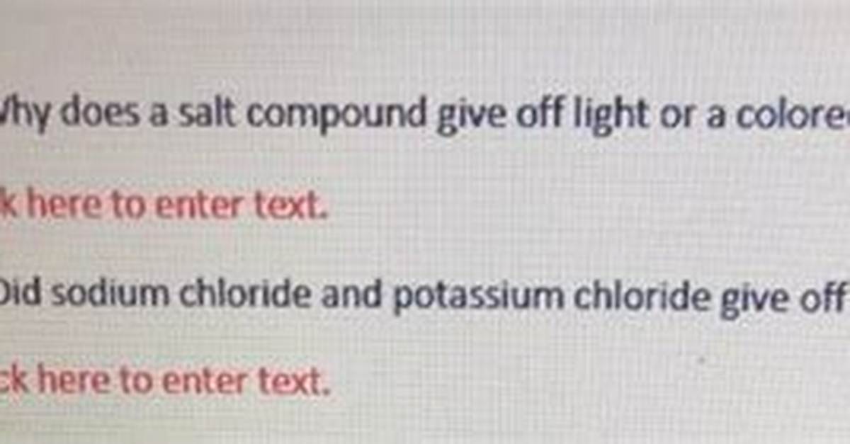 Why Does a Salt Compound Give off Light (Or a Colored Flame) When Burned?