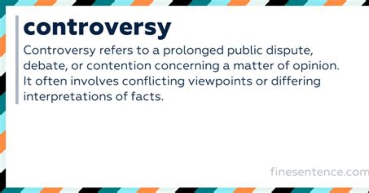 Why Does Controversy Mean?