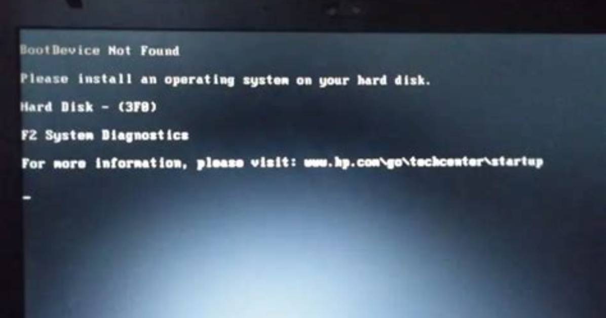 Why Does My Laptop Says Operating System Not Found?