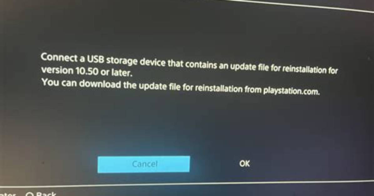 Why Does My Ps4 Say Cannot Start the Ps4?