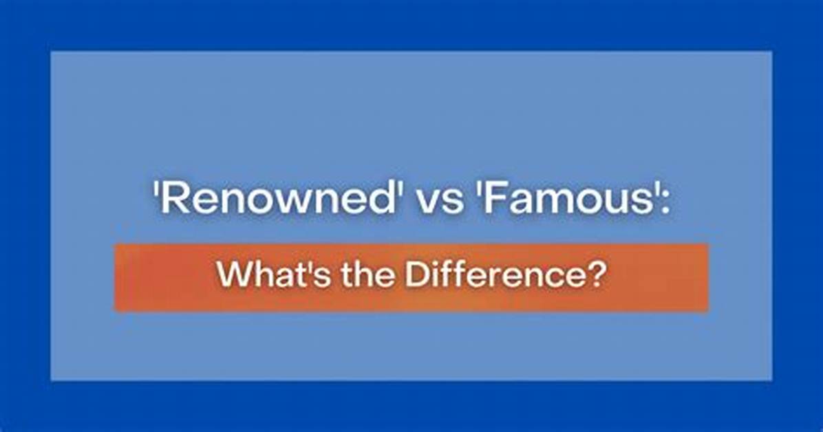 Why Does Renowned Mean?