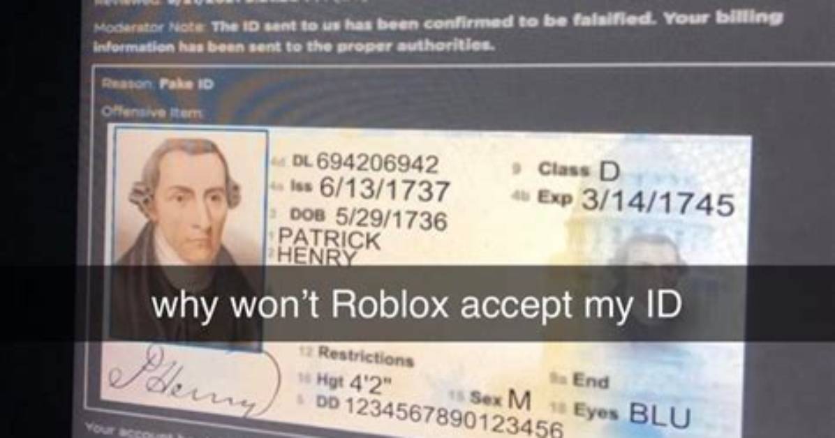 Why Does Roblox Need My Id