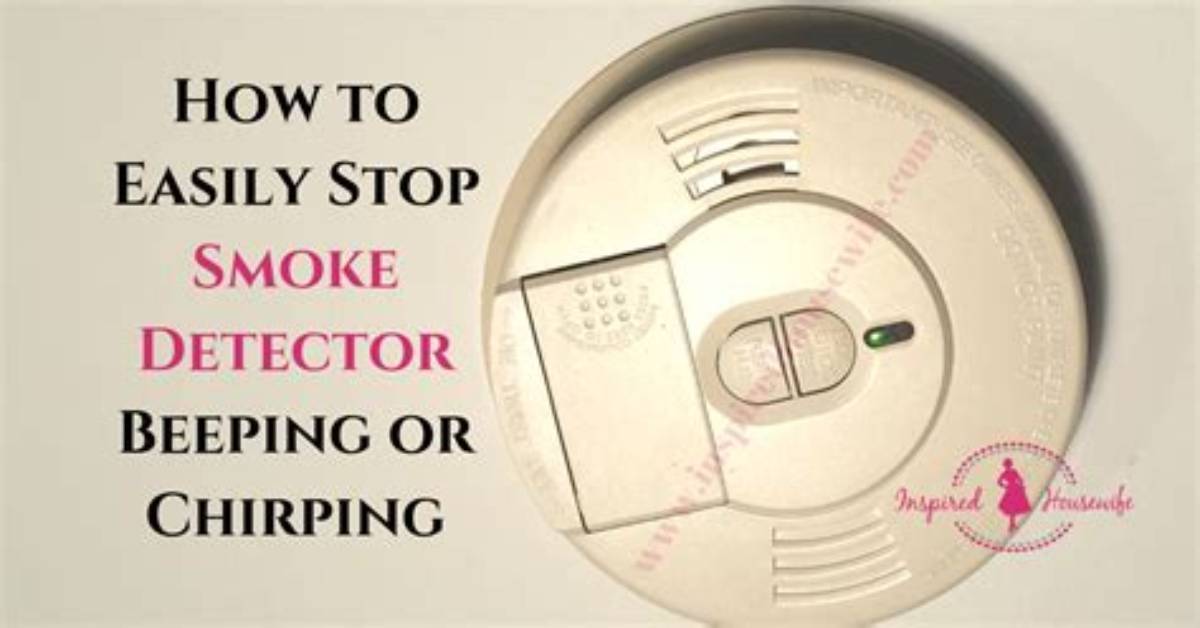 Why Does Smoke Detector Keep Chirping After Replacing Battery?