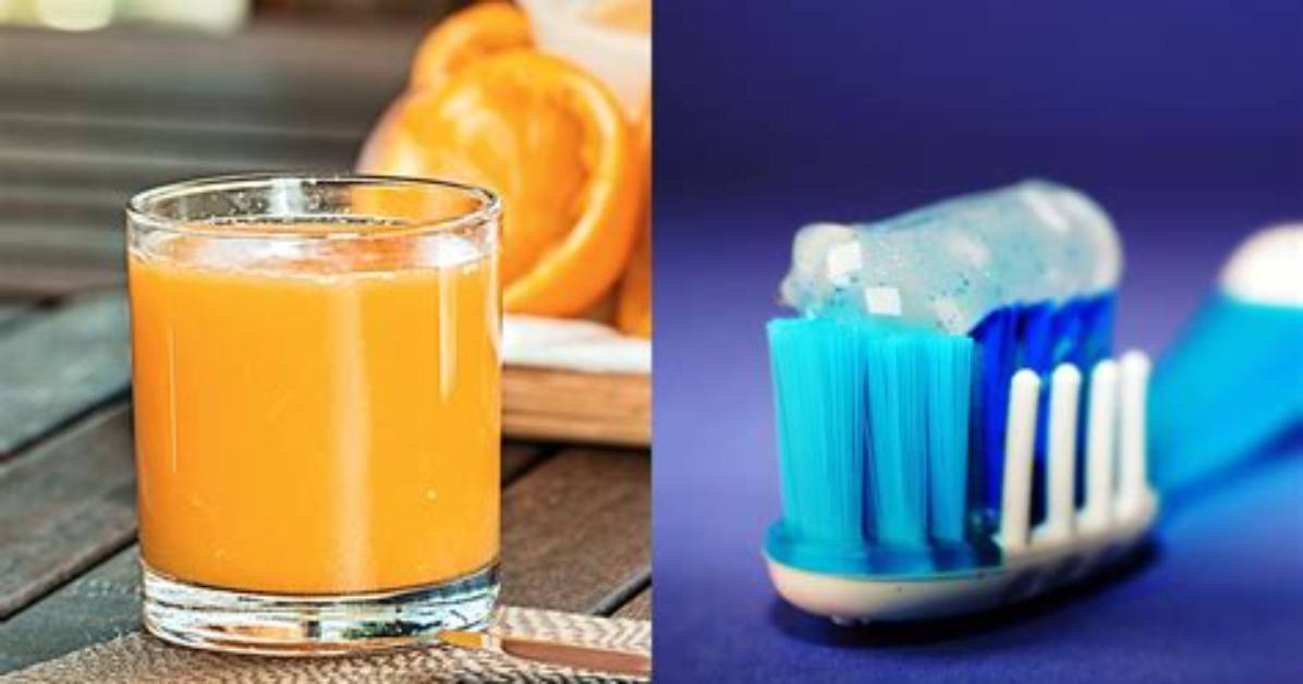 Why Does Toothpaste and Orange Juice?