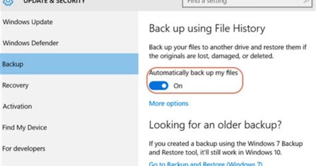 Why Does Windows 10 Backup Say Windows 7?