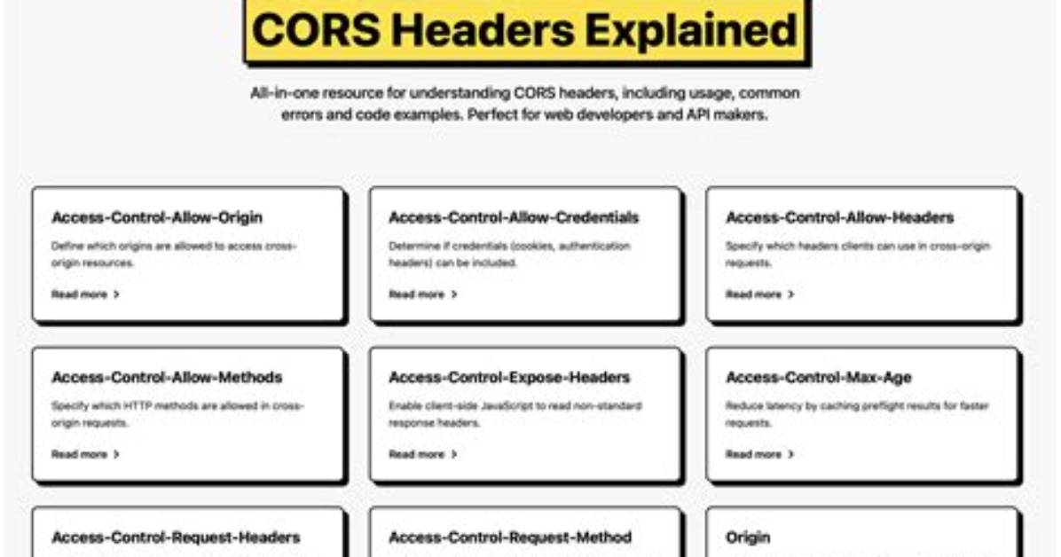Why Doesn't Adding Cors Headers to an Options Route Allow Browsers to Access My Api?