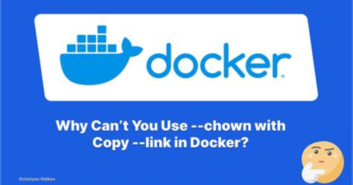 Why Doesn't Chown Work in Dockerfile? [Closed]