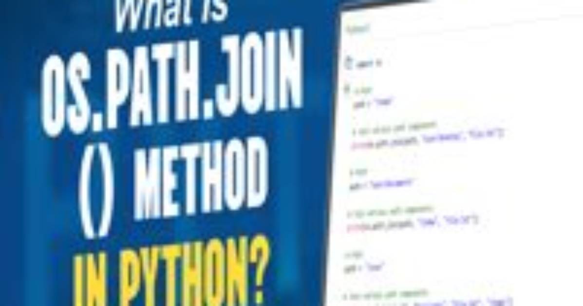 Why Doesn't Os. Path. Join() Work in This Case?