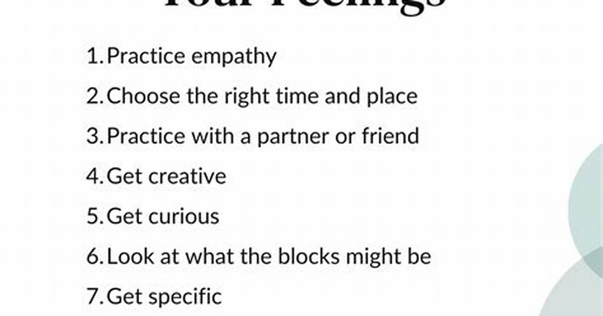 Why Express Your Feelings?