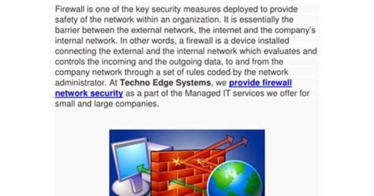 Why Firewall Is Important?