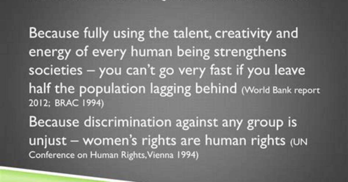 Why Gender Equality Is Important?