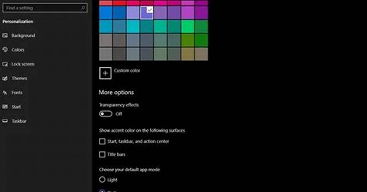 Why Has My Taskbar Changed Colour Windows 10?