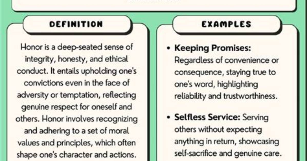 Why Honorable Is Important?