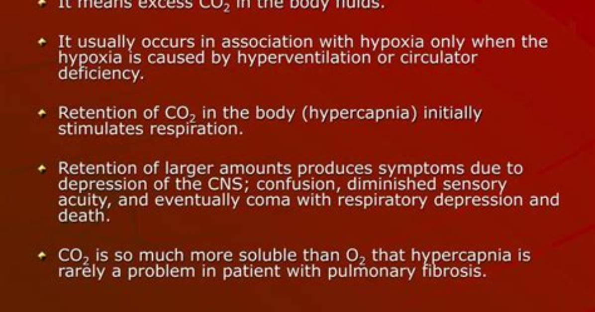 Why Hypercapnia in Copd?