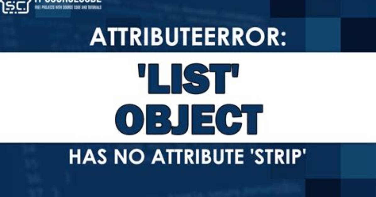 Why I Get 'List' Object Has No Attribute 'Items'?