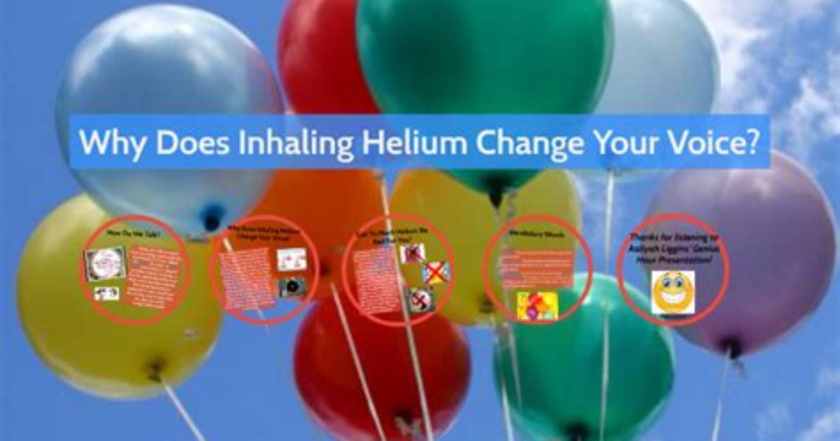 Why Inhaling Helium Changes Voice?