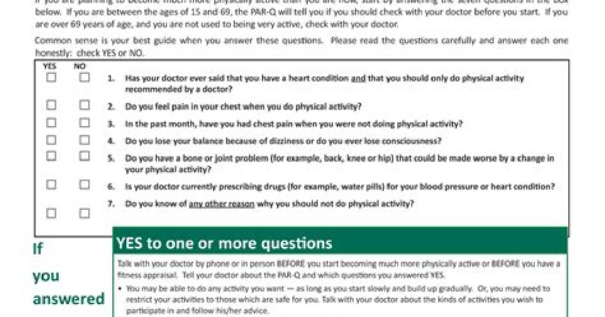 Why Is a Par Q Needed