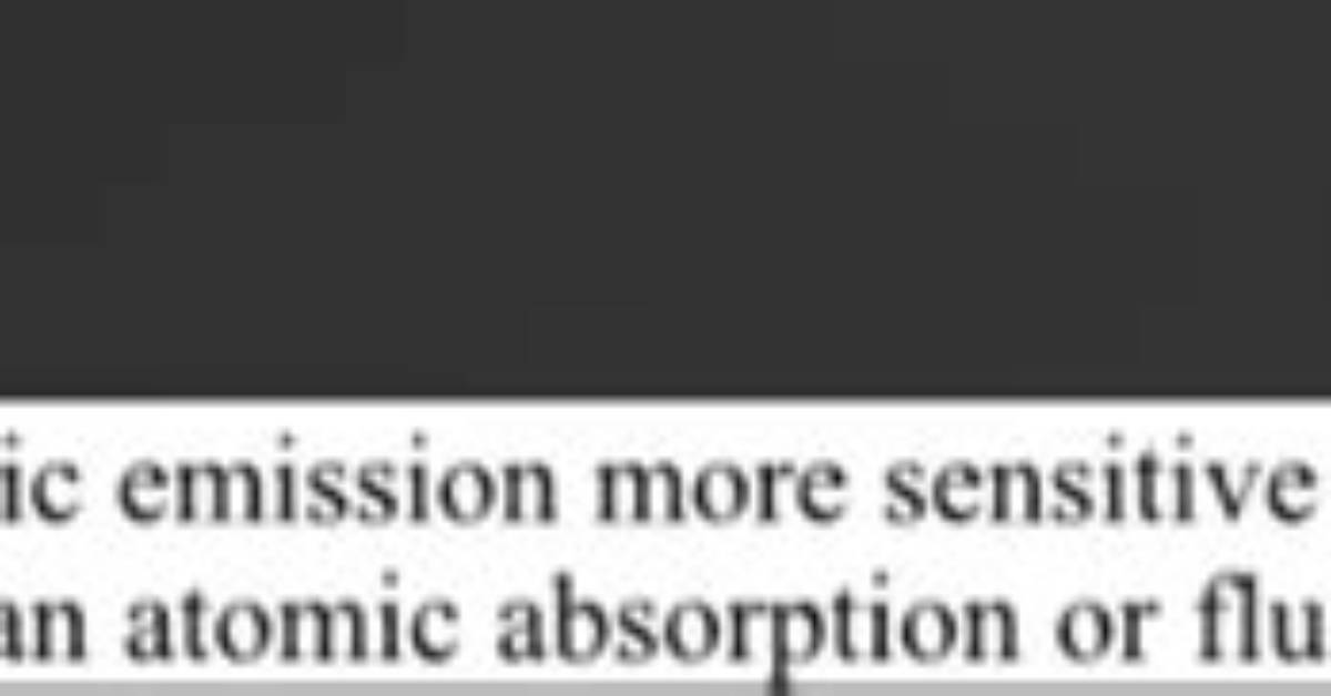 Why Is Atomic Emission More Sensitive