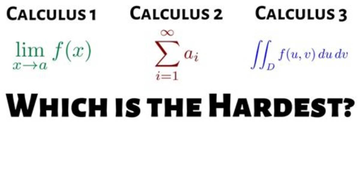 Why Is Calculus So Hard?