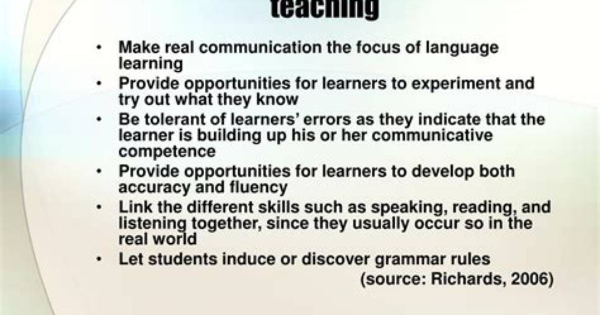 Why Is Communicative Language Teaching Important