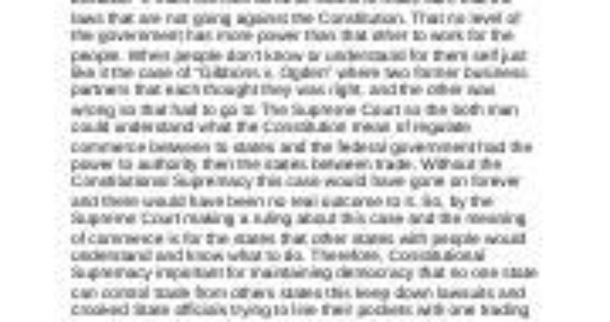 Why Is Constitutional Supremacy Important for Maintaining Democracy