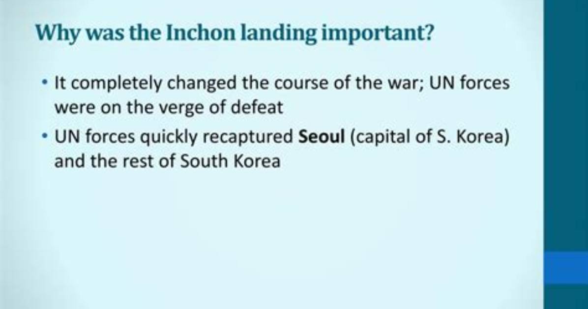 Why Is Inchon Important?