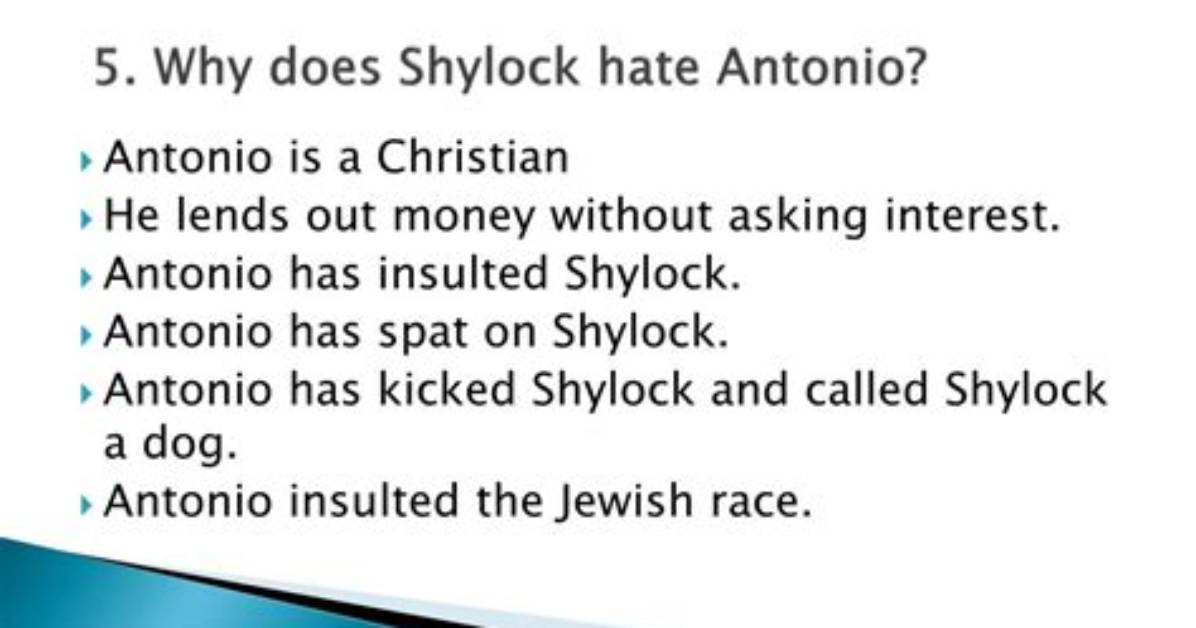 Why Is It Called Shylock