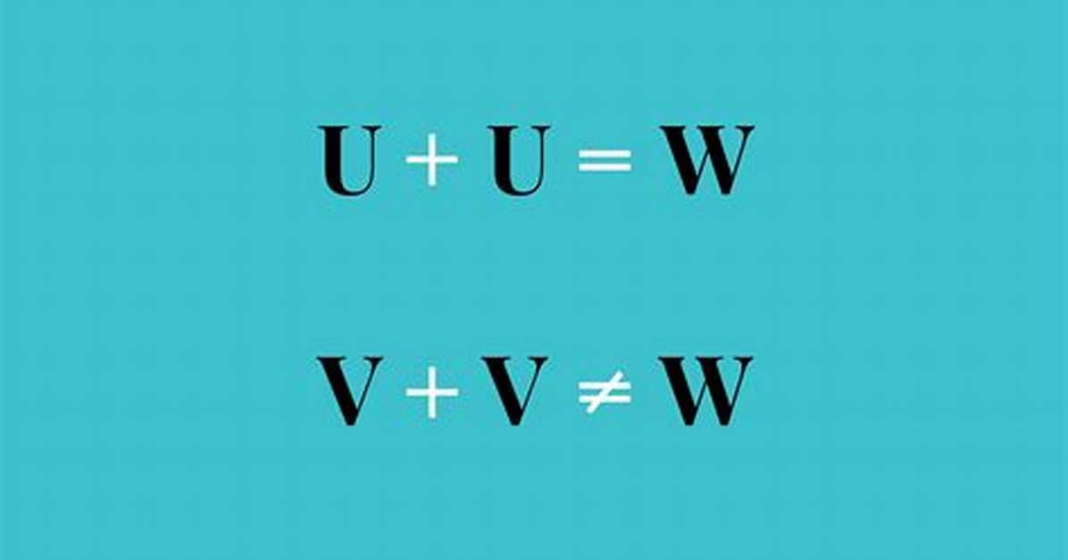 Why Is It Double U Instead of Double v?