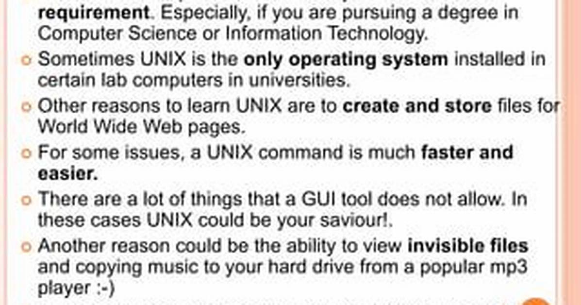 Why Is It Important to Learn Unix?
