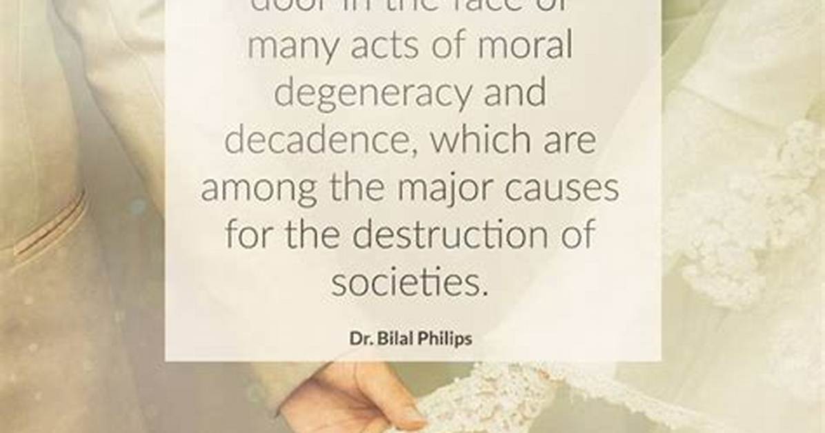 Why Is Moral Decadence?