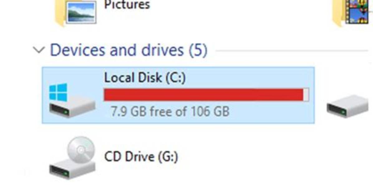 Why Is My C Drive Almost Full Windows 10?