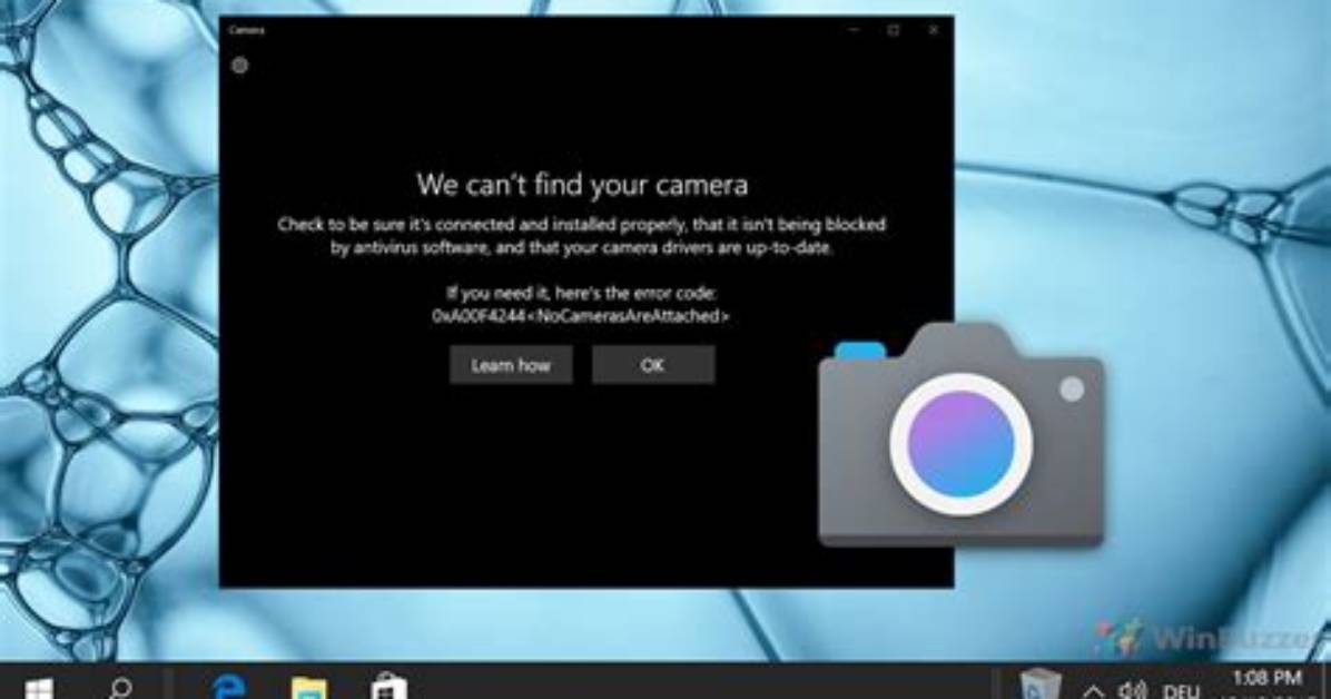 Why Is My Camera App Not Working Windows 10?