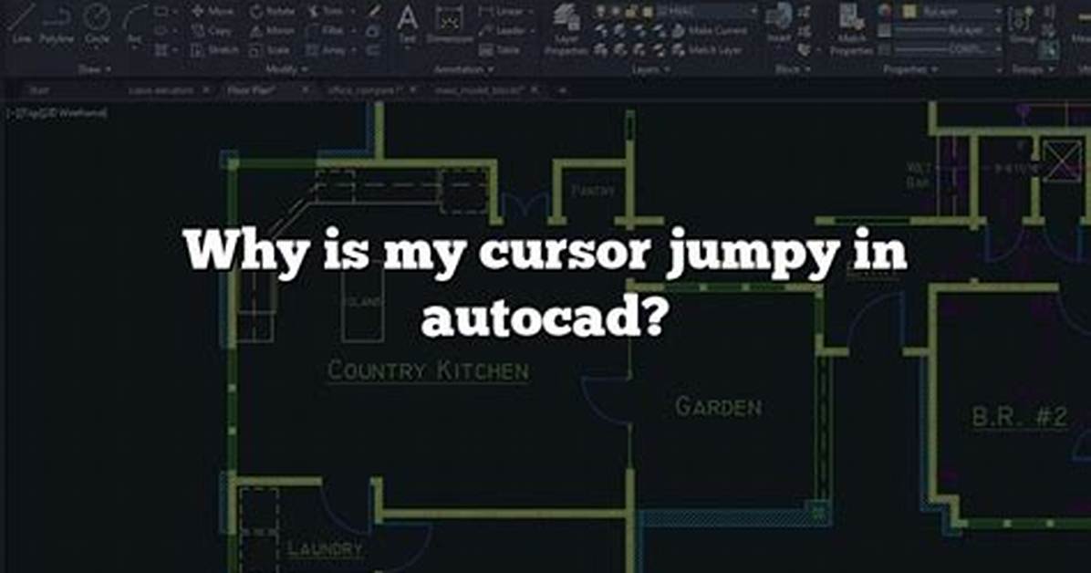 Why Is My Cursor Jumpy in Autocad