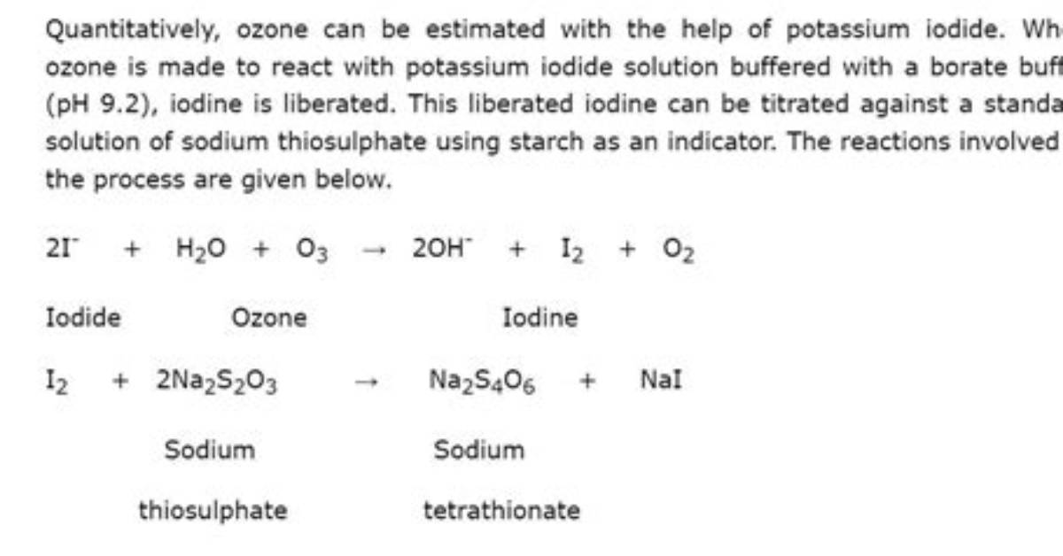 Why Is O3 Estimated Quantitatively?