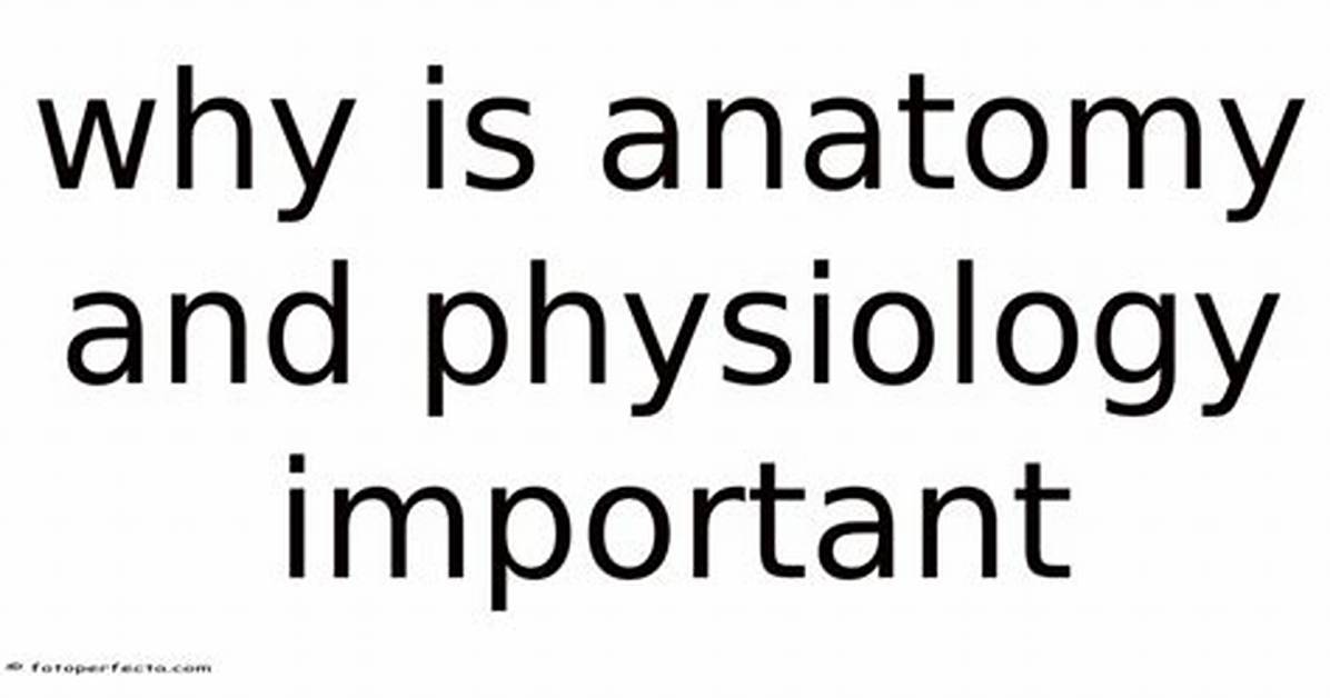 Why Is Physiology Important?