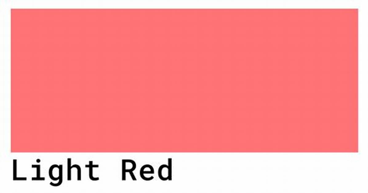 Why Is Pink Not Light Red