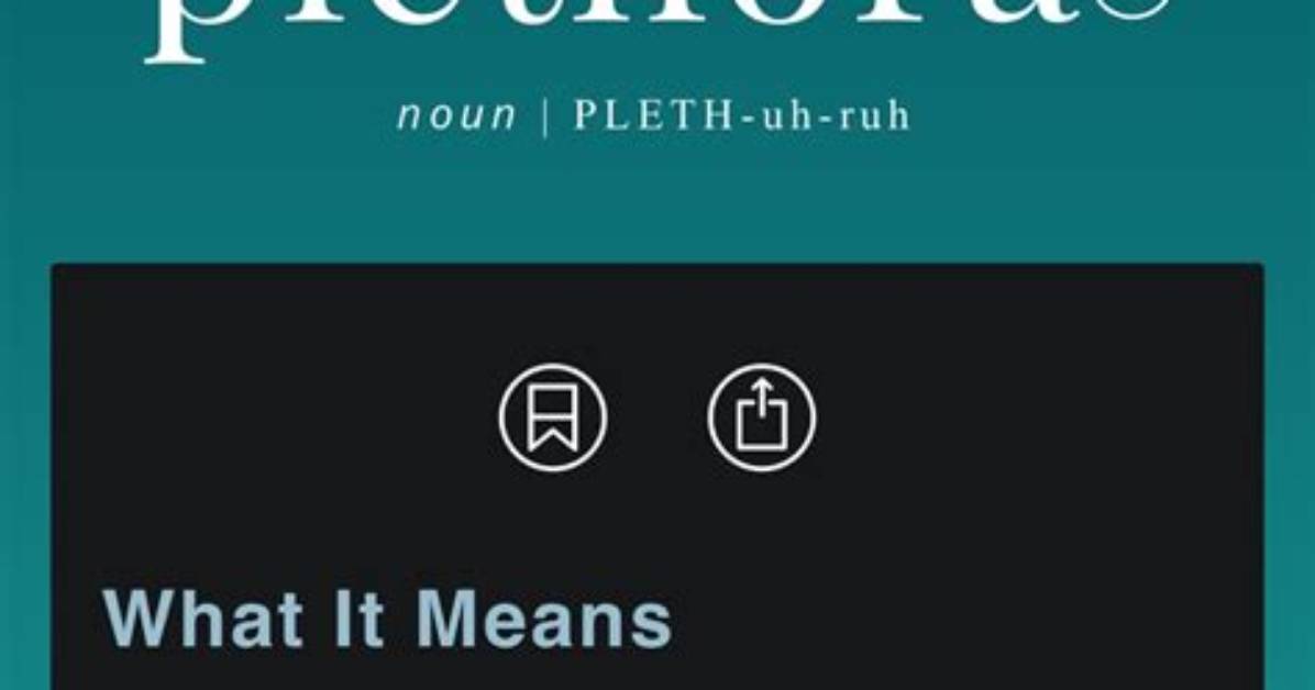 Why Is Plethora a Noun?