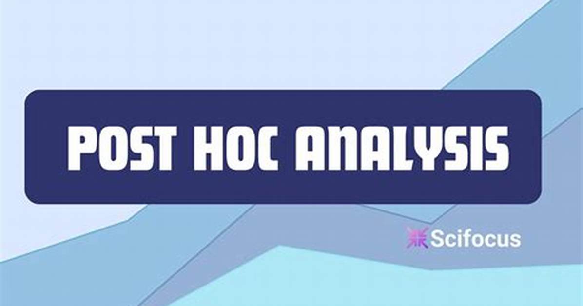 Why Is Post Hoc Analysis Bad