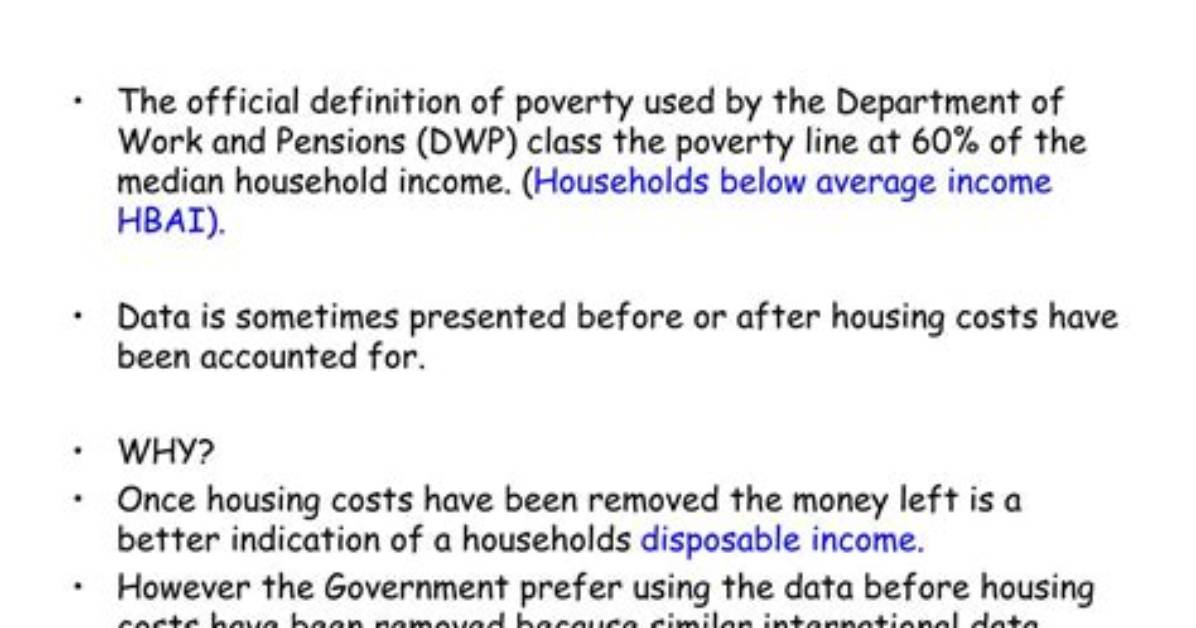 Why Is Poverty Measured?