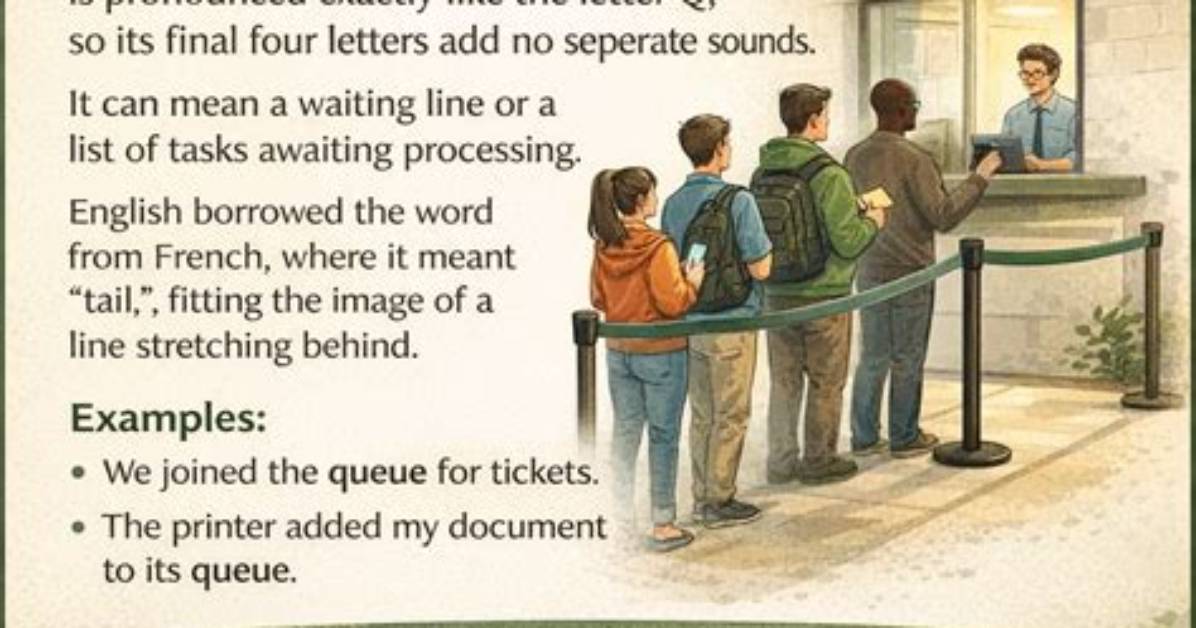 Why Is Queue Spelled Like That