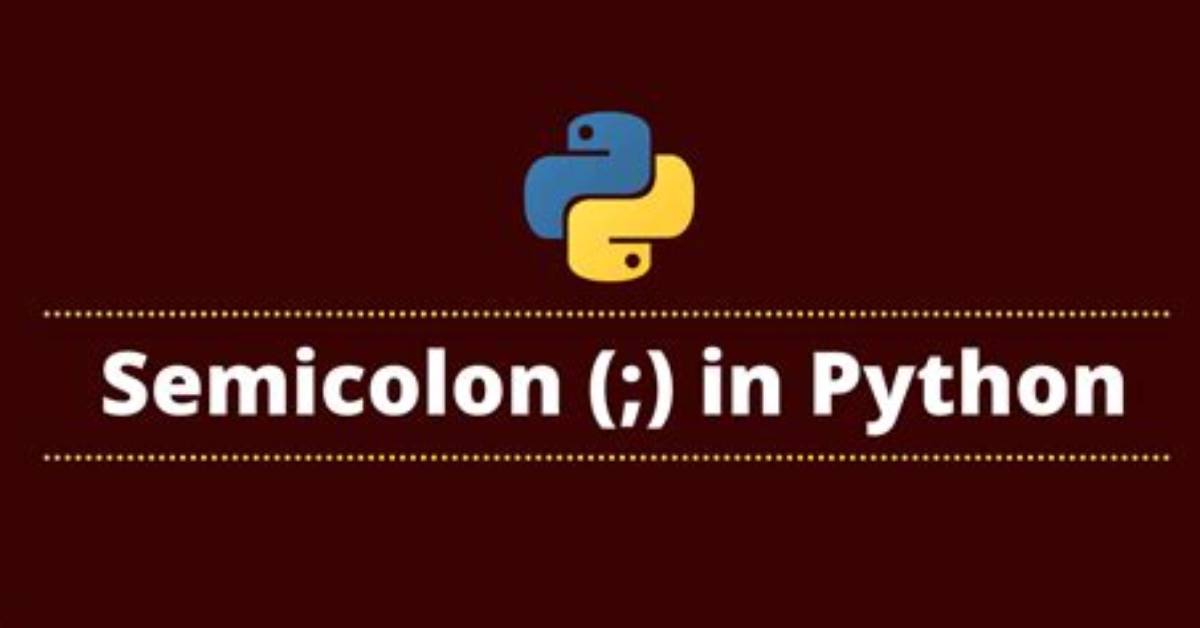 Why Is Semicolon Allowed in This Python Snippet?