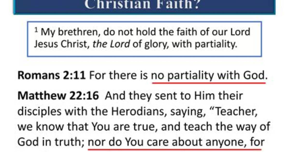 Why Is Showing Partiality Incompatible with Faith?