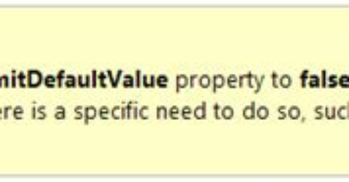 Why Is Using [Datamember(Emitdefaultvalue = False)] Not Recommended?