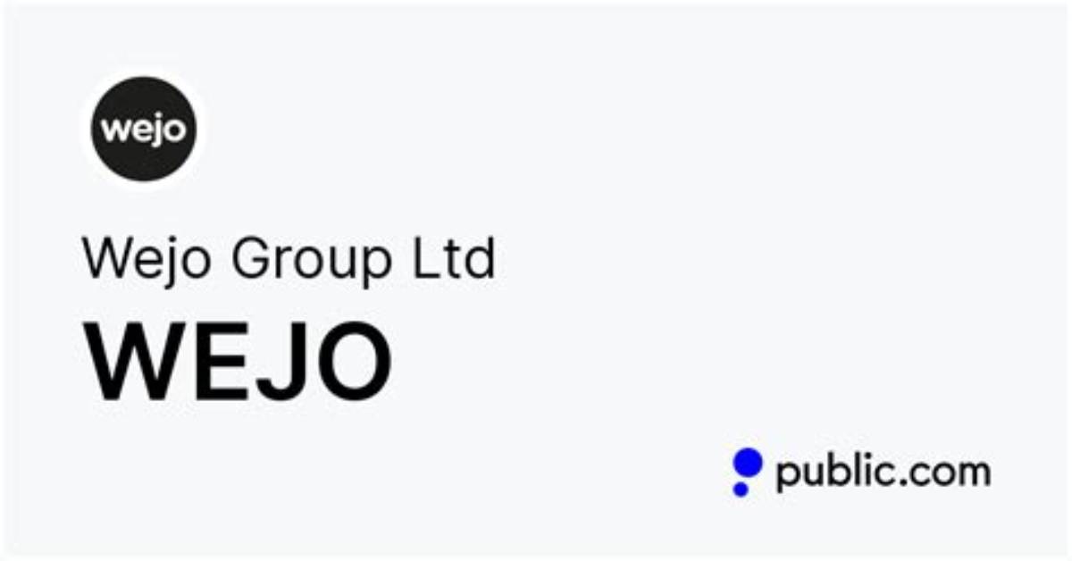 Why Is Wejo Stock Dropping?