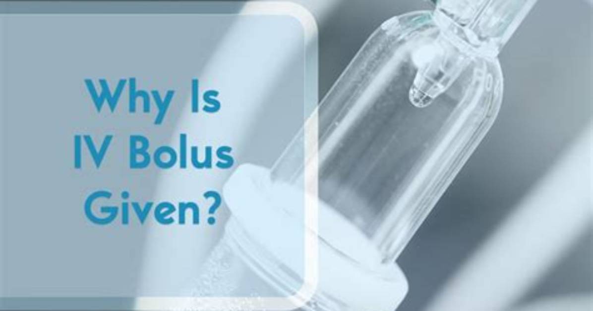 Why Iv Injection Is Given