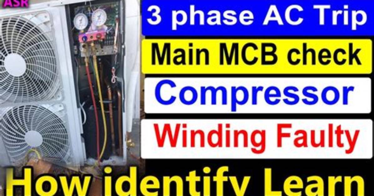 Why Mcb Tripping When Ac Compressor Starts?