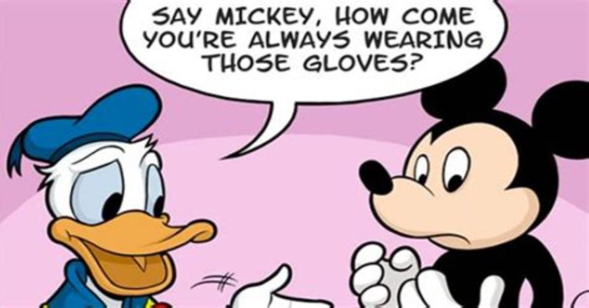 Why Mickey Wears Gloves?